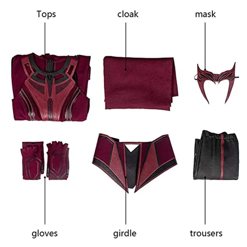 Marvel Wanda Maximoff Cosplay Costume