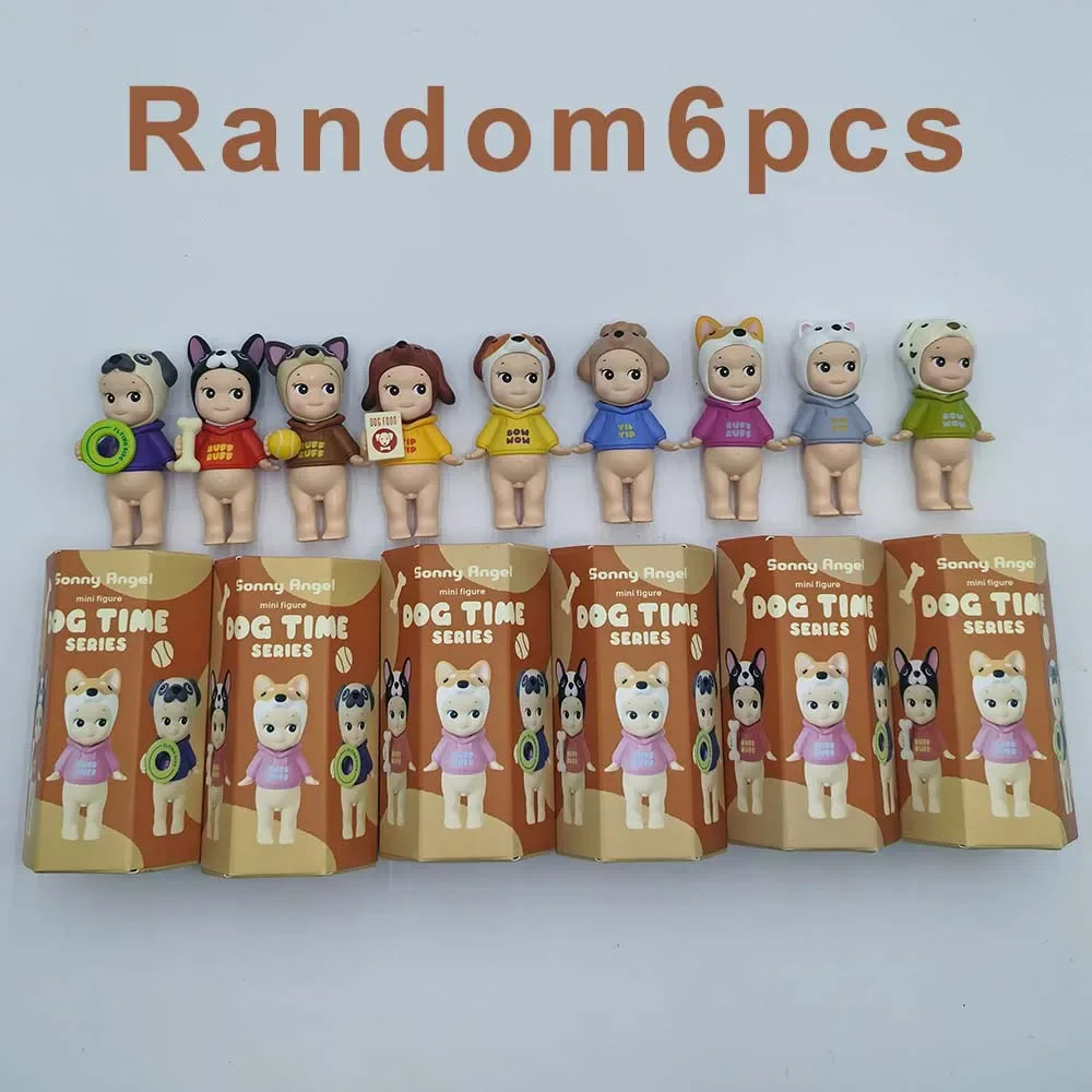 Mini Sonny Blind Box Cat Life And Dog Time Series Collection Anime Figure Ornament Doll Fans Kid Christmas Gifts