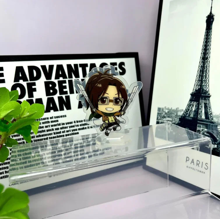 Anime Cartoons Acrylic Standee for Attack On Titan Levi Ackerman Eren Yeager 15Cm Acrylic Standee Desktop Decoration Creative