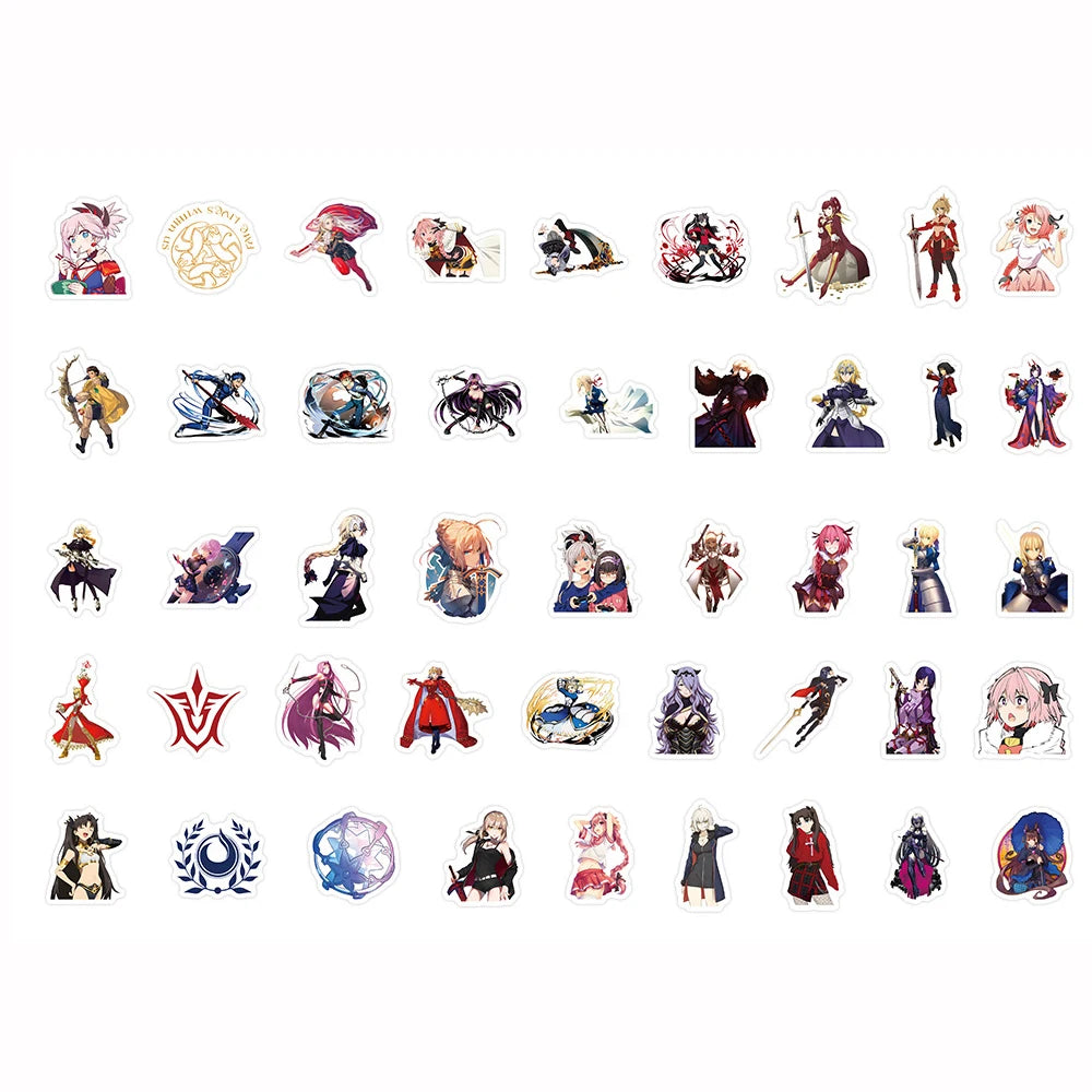 10/30/50/100pcs Emiya Shirou Fate Stickers Matou Sakura Stay Night Sticker Notebook Skateboard Laptop Tohsaka Rin Anime Decals