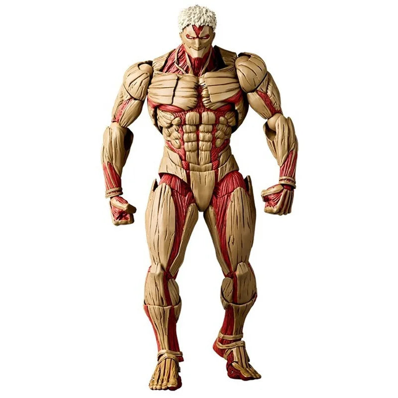 Revoltech Amazing Yamaguchi Attack On Titan Armored Titan Reiner Braun Articulated Action Figure Collectible Model For Fans