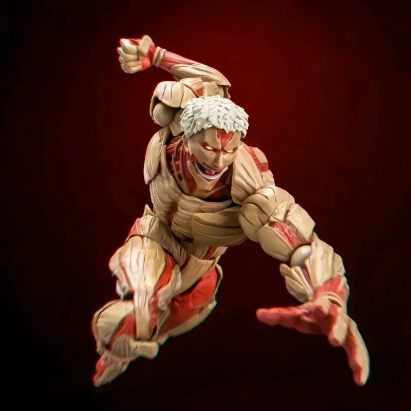 NEW Kaiyodo Revoltech AMAZING YAMAGUCHI Attack on Titan Eren Jaeger Armored Titan Female Titan Action Figures Model Toy