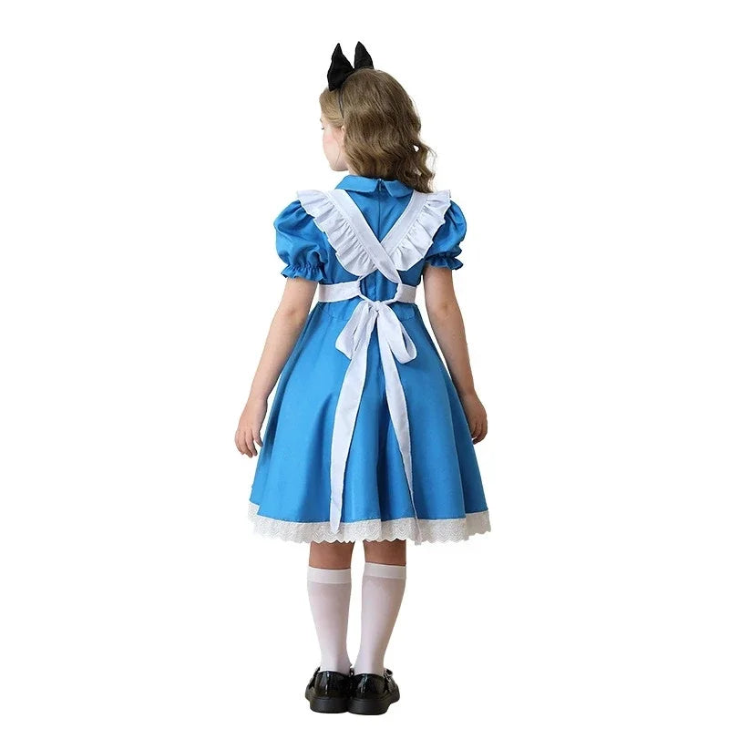 Alice In Wonderland Blue Maid Dress