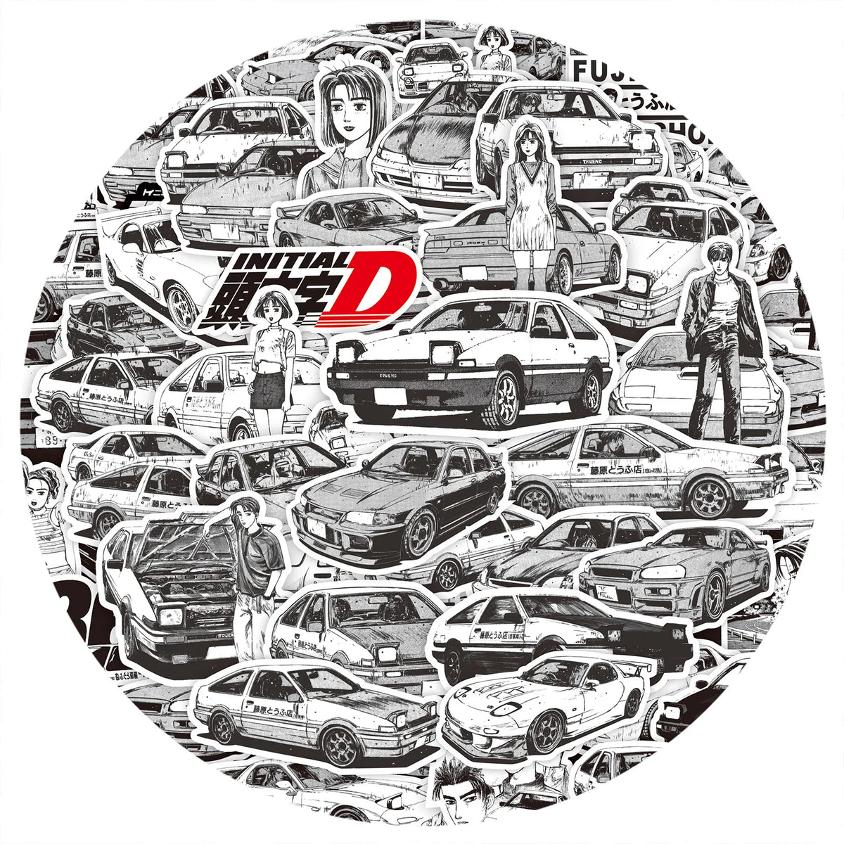 Initial D Sticker Set