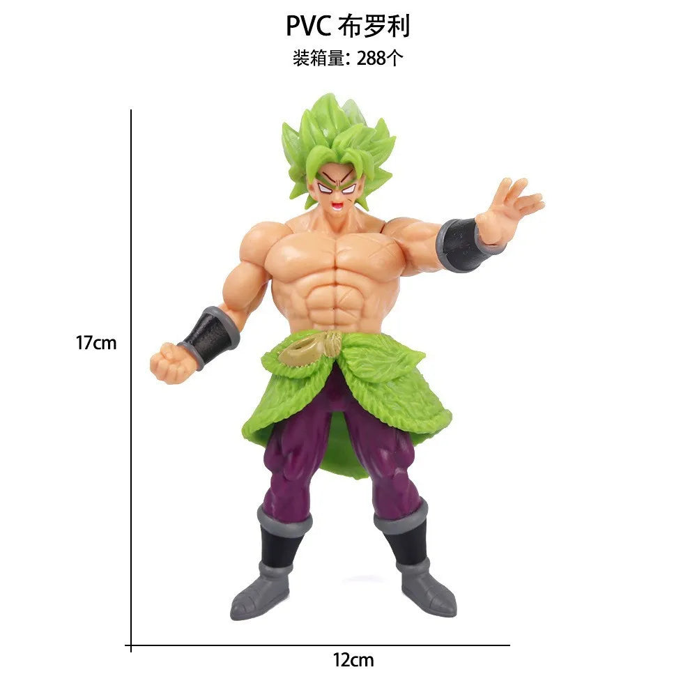 Dragon Ball Z Super Saiyan Son Goku Action Figure Set - Includes Son Gohan Vegeta Broly Piccolo Majin Buu Collectible