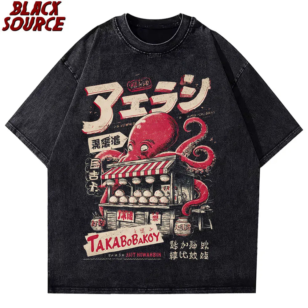 Takoyaki Street Food Oversized Tee