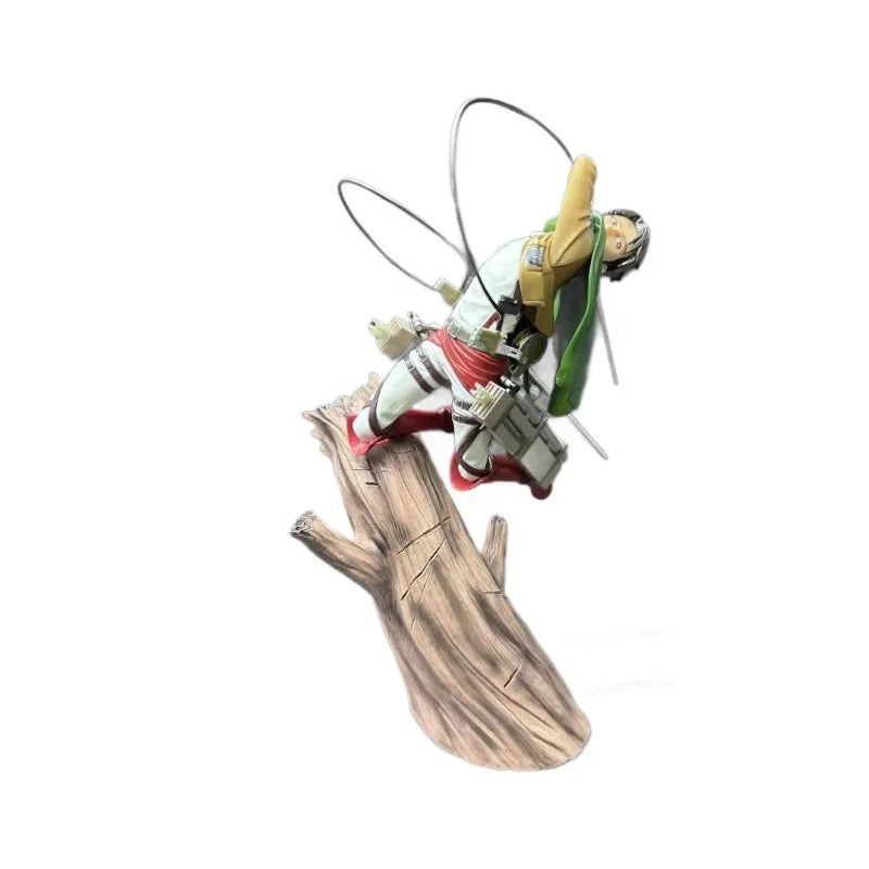 Kotobukiya Attack On Titan Levi Ackerman Figure Tree Stump Battle Pose Collectible Statue 28cm Anime Model Decor For Collectors