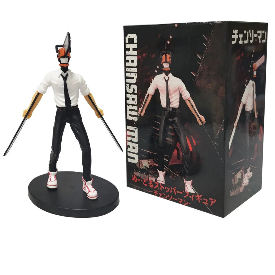 Man chainsaw denji anime figure denji/power action figure 1560 chainsaw man denji statuette adult model collectible doll toy
