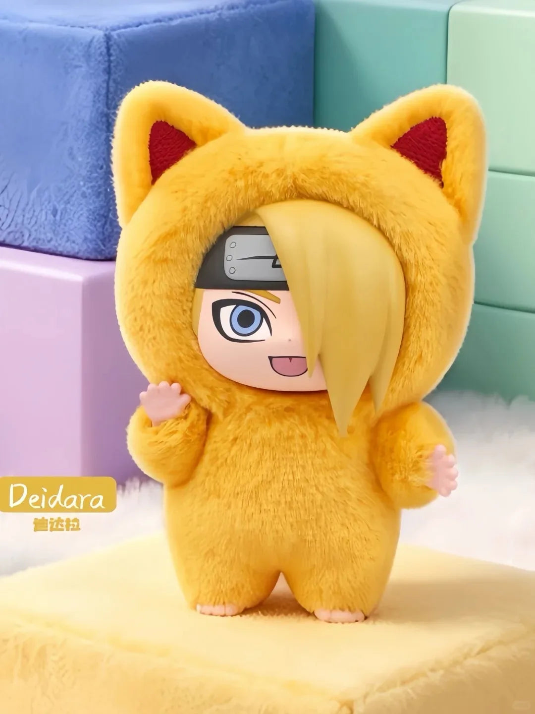 EAKI Naruto Kitten Land Series V3 Plush Blind Box Itachi Sasuke Obito Cute Peripheral Doll Soft Figure Toy Surprise Pendant Gift