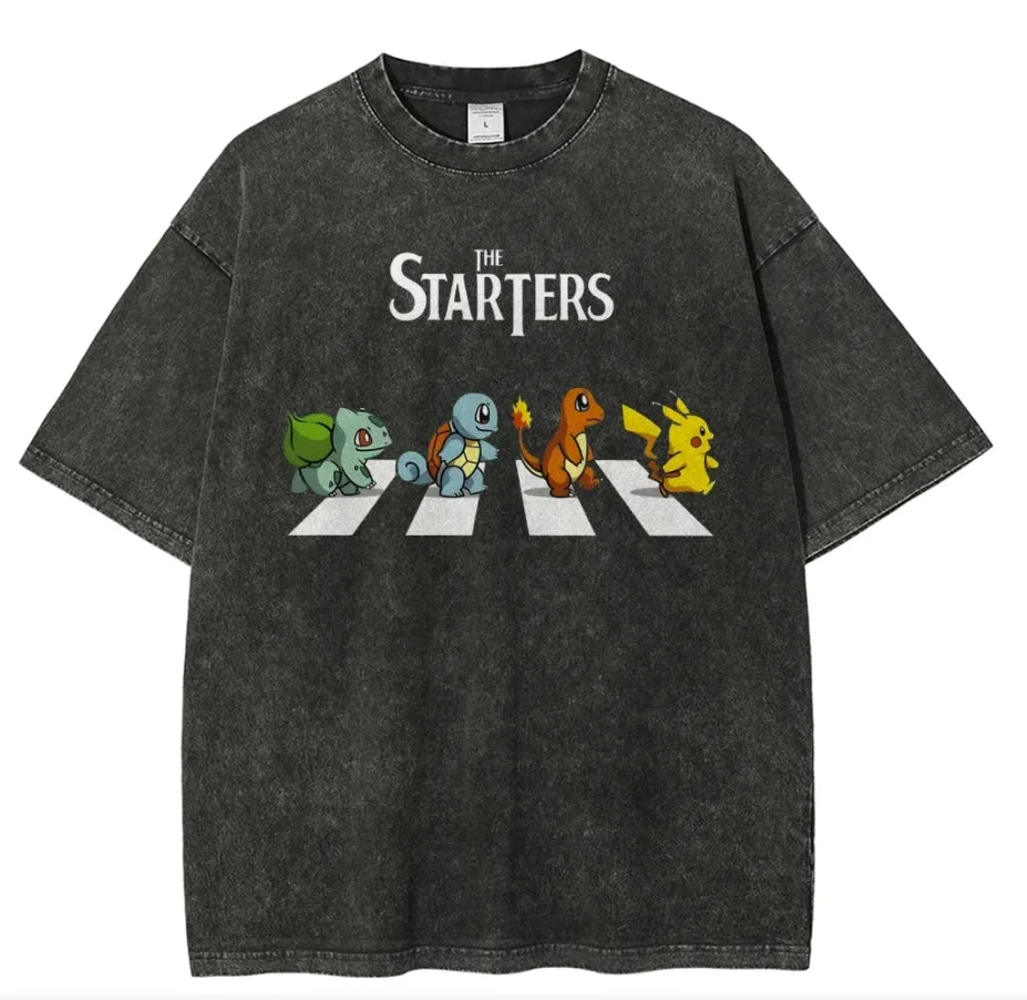 Pokémon Starters Abbey Road Oversized Tee