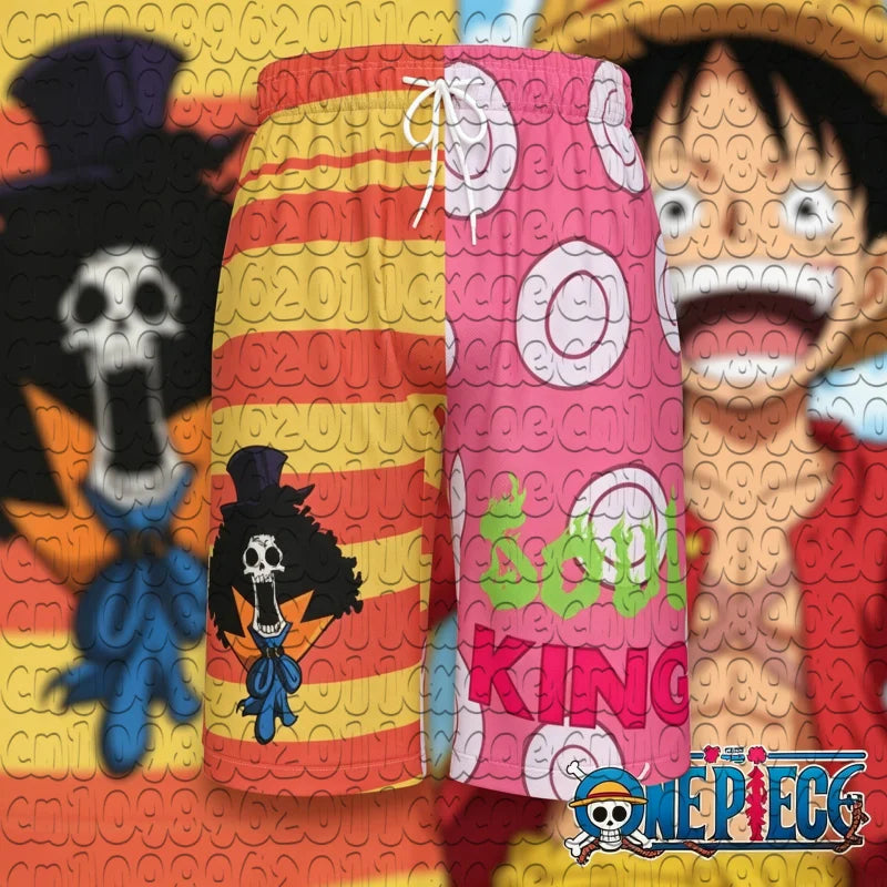 One Piece Thousand Sunny Ship 3D Print Quick Dry Shorts Unisex Summer Breathable Basketball Beach Anime Trend Sports Swim Trunks