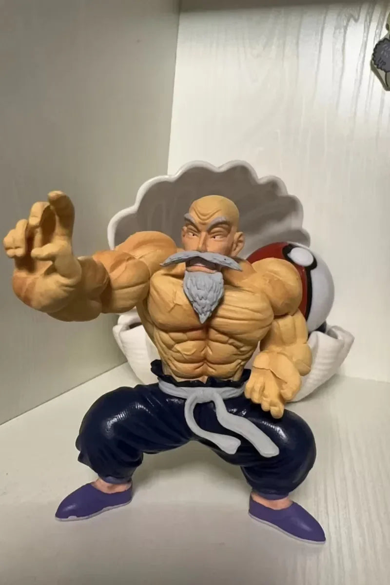 9.5cm Dragon Ball Mini Figure Goku Kame Sennin Anime Figurine Muscle Master Roshi Model Toy GK Statue Toys Birthday Gifts Kids