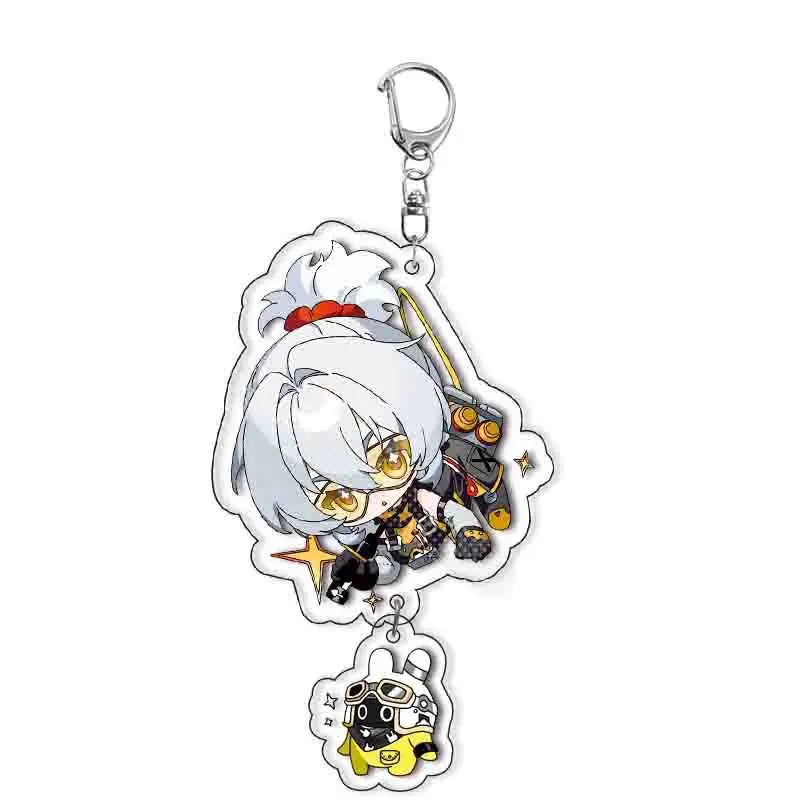 Game Zenless Zone Zero Nekomiya Mana Cosplay Costumes Acrylic Keychain