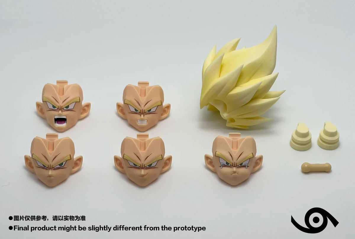 IN STOCK Dragon Ball Z Super Saiyan Vegeta Head Accessories Action Figure Shf Despair Crying Version Vegeta Heads Sculpt Toys