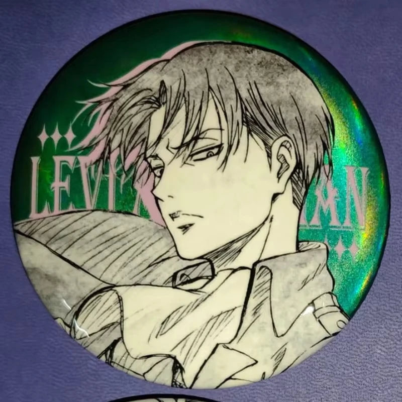 "Attack on Titan" peripheral doujin Valley "Levi Allen Mikasa Hanji" Bar badge self-made brooch Accessorie Pin