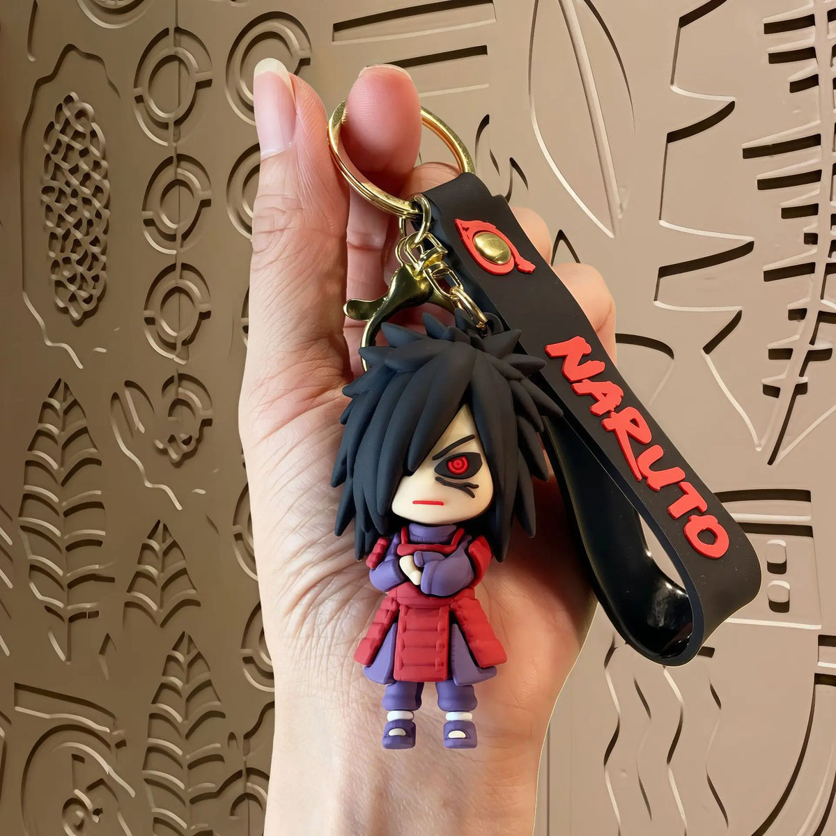 Cartoon PVC Naruto Anime Keychain Cute Hatake Kakashi Character Key Chain Car Backpack Decor Small Gifts for Fans Friends