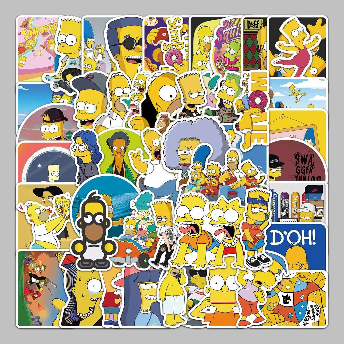 The Simpsons Graffiti Waterproof Stickers