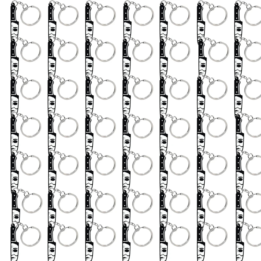 50PCS Keychains Terror Movie Character Keyring