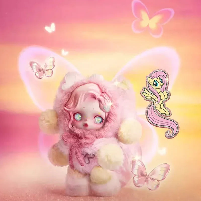 POP MART SKULLPANDA x My Little Pony Series Plush Doll Pendant Mystery Box Genuine Blind Box Guess Toys Bag Ornament Figurines