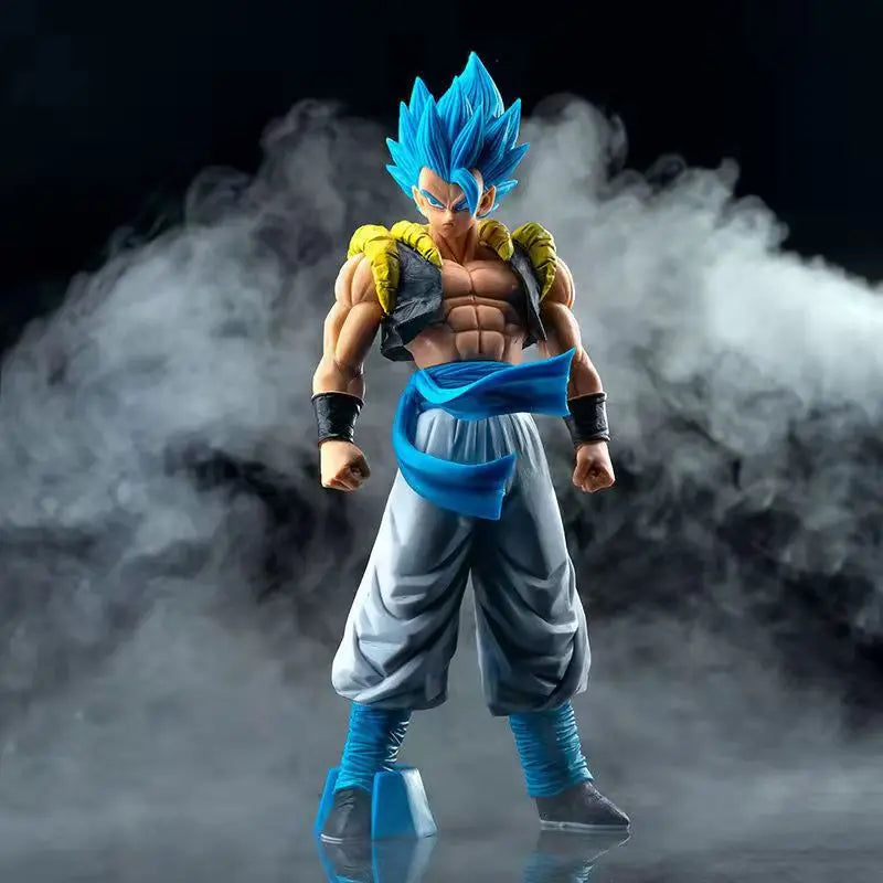 31CM Anime Dragon Ball Z Super Saiyan Blue Gogeta PVC Action Figure Model Toys Desktop Decoraction Birthday Gift