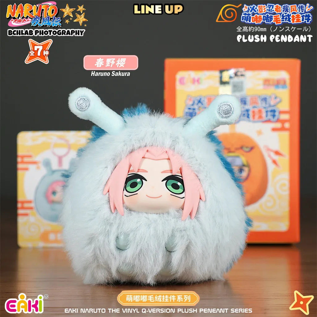 In Stock EAKI Naruto Shippuden Mengdudu Cute Series Plush Hanging Blind Boxes Naruto Sasuke Backpack Holiday Fans Gifts