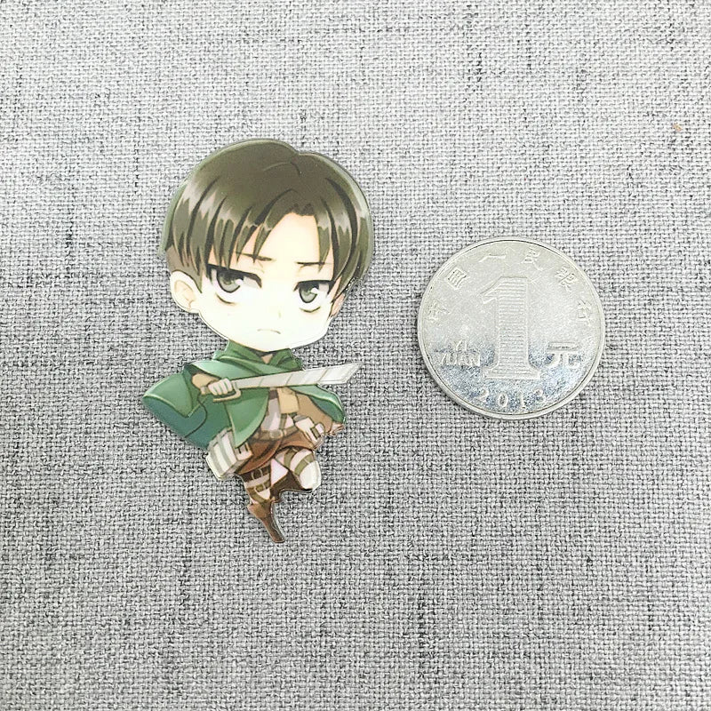 7Pcs Attack on Titan Fridge Magnets Anime Fridge Acrylic Refrigerator Magnets Home Accessories Eren Mikasa Ackerman Decorations