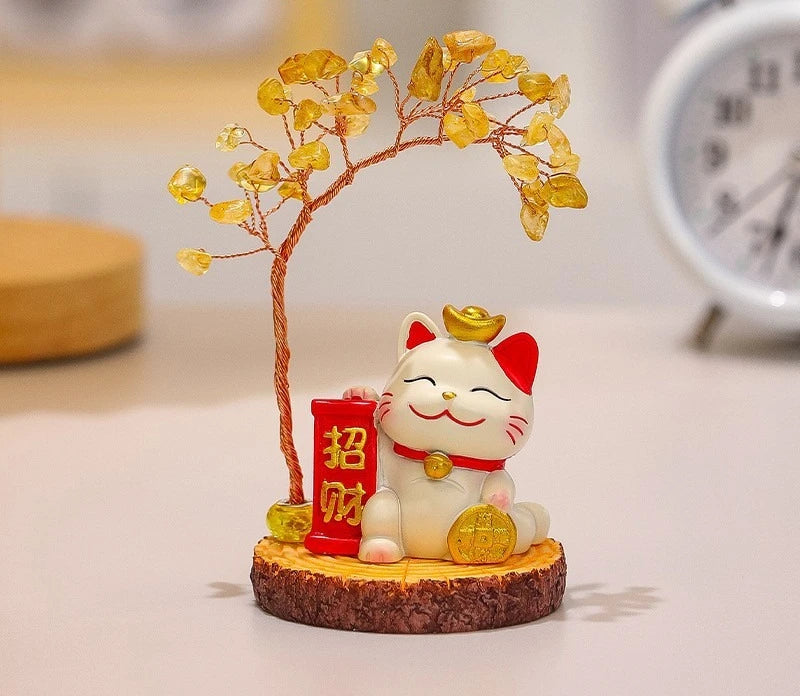Lucky Cat Fortune Ornament
