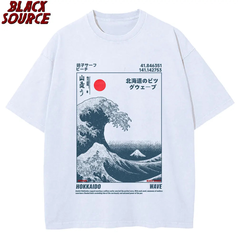 Hokkaido Wave Vintage T-Shirt