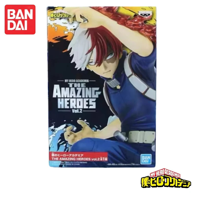 In Stock Original Bandai Banpresto My Hero Academia Todoroki Shoto Anime Characters Model Toy Birthday Present Garage