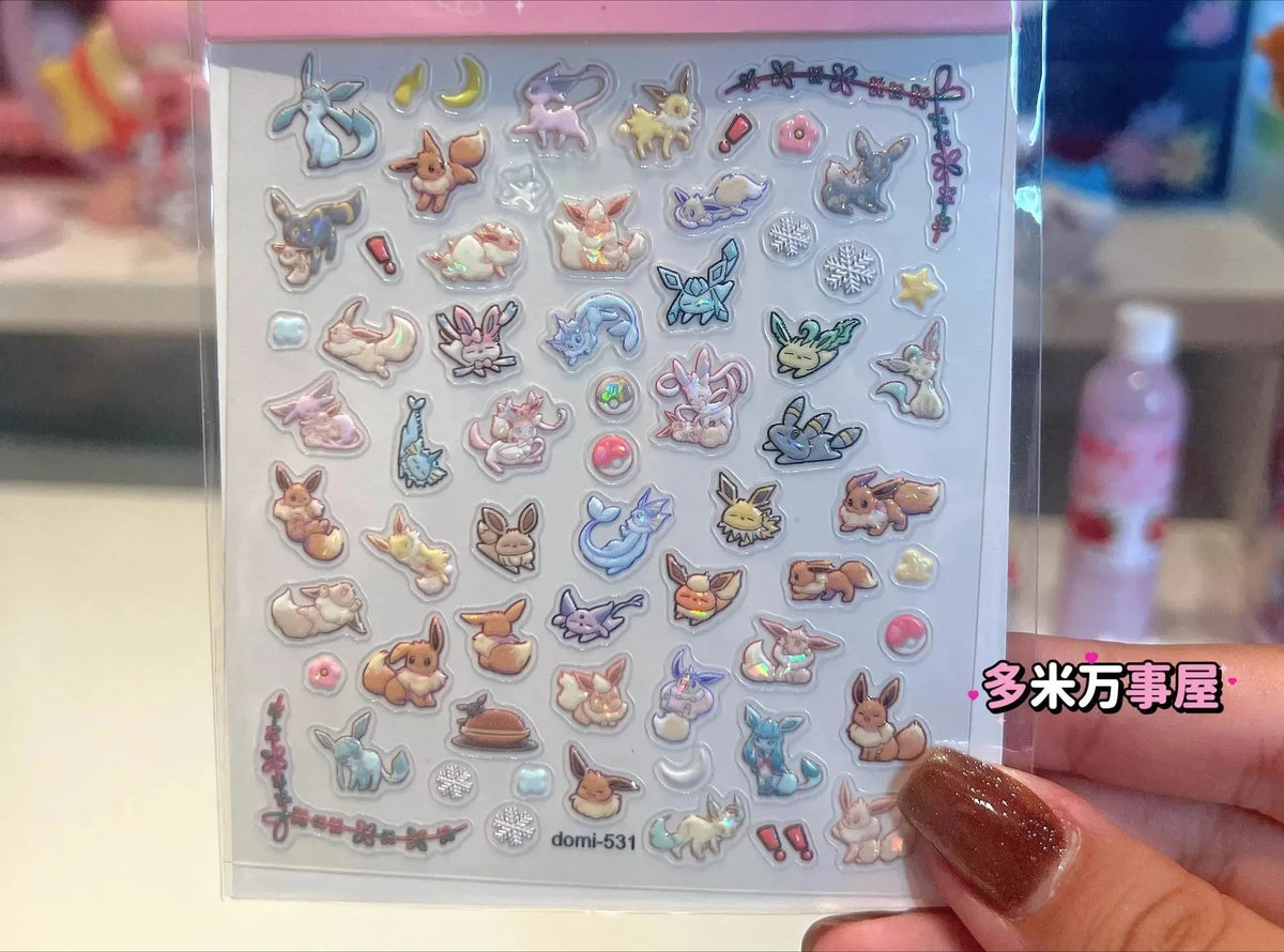 Pokémon Eeveelution Nail Stickers