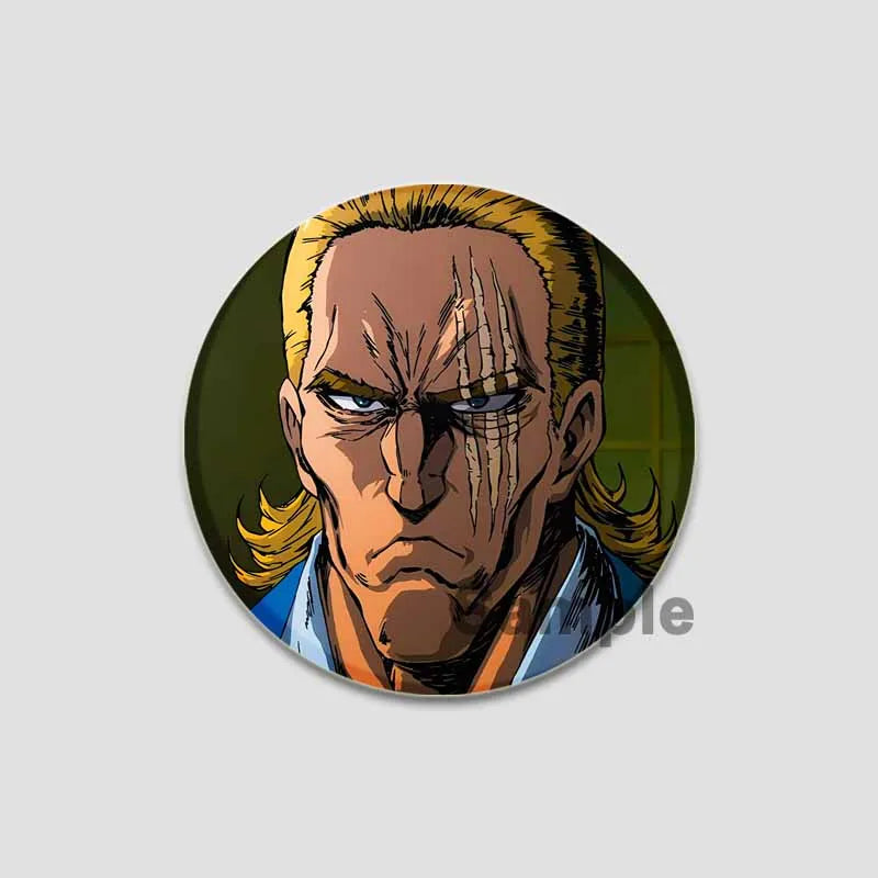 One Punch Man Saitama Button Pins