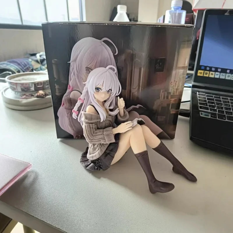 1pc Devil's Journey Sweater Elaine Hand made Cartoon anime Beautiful Girl Chassis Desktop Decoration Model Gift