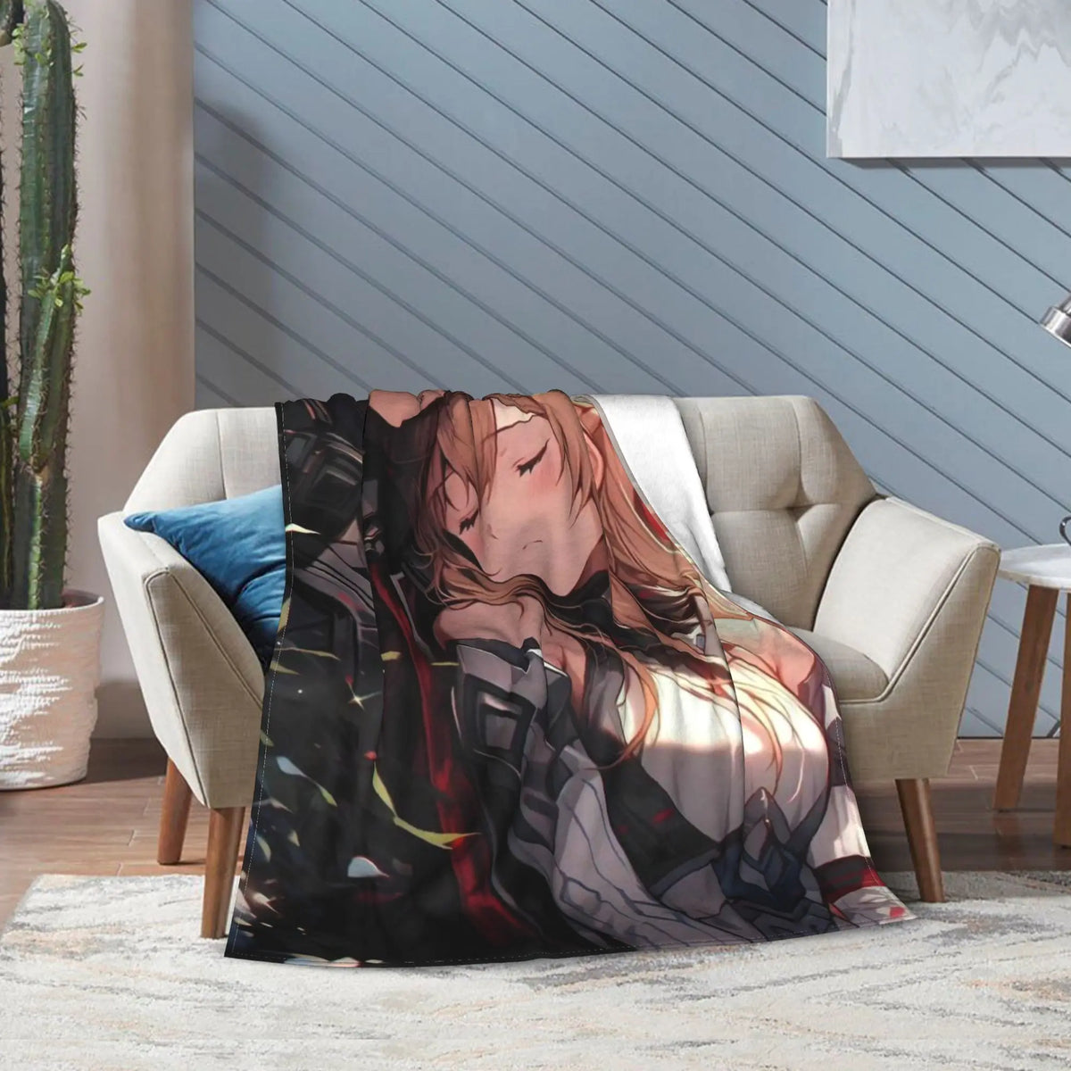 Sword Art Online Kirito Asuna Throw Blanket