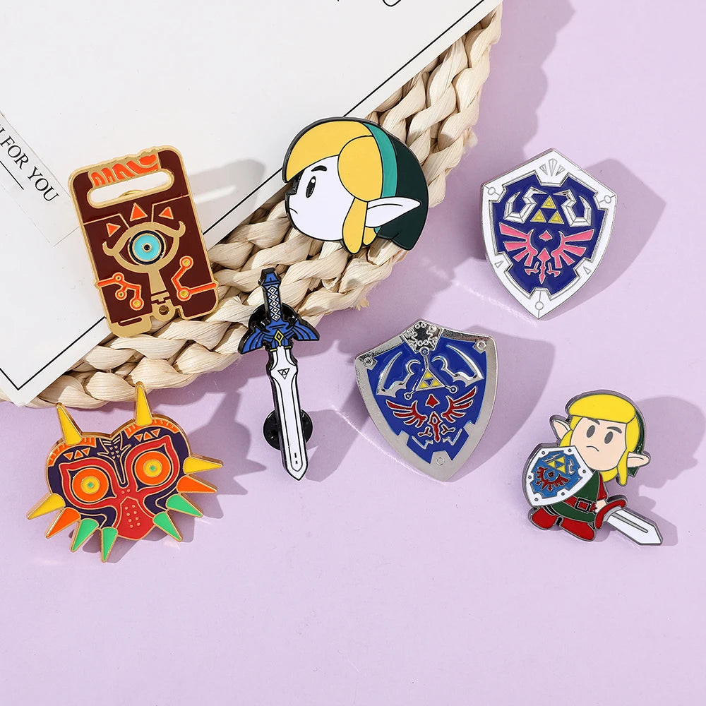 Hailia Shield Enamel Pin