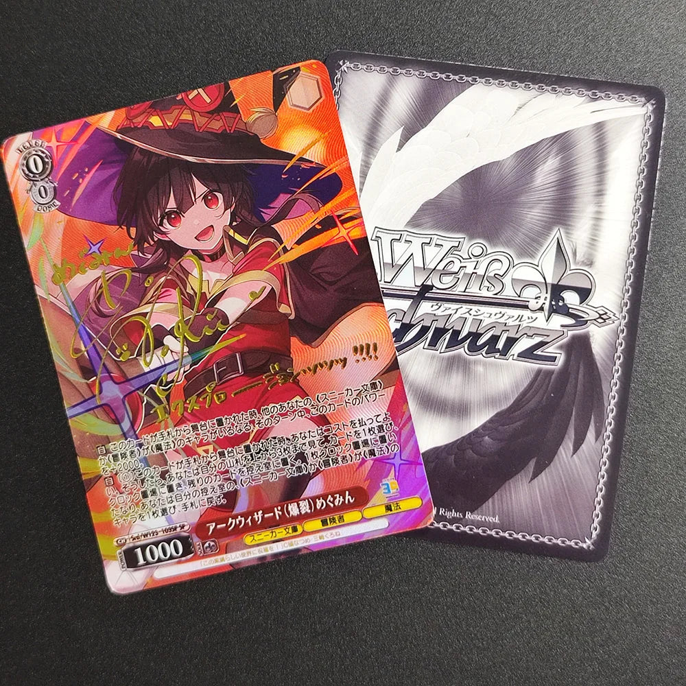 Weiss Schwarz Megumin Signed Card