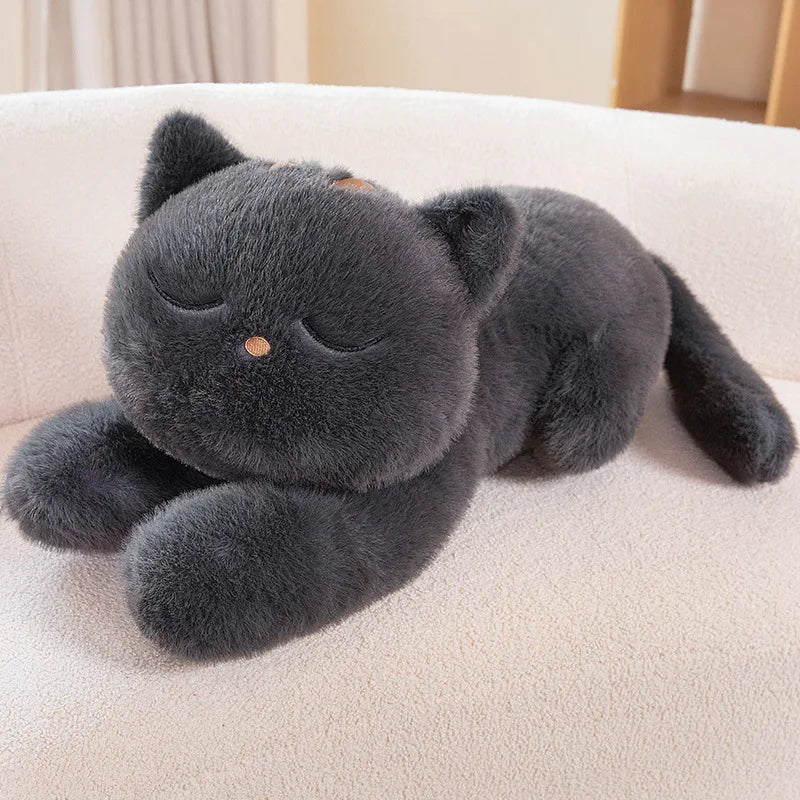 Black Cat Lying Cushion