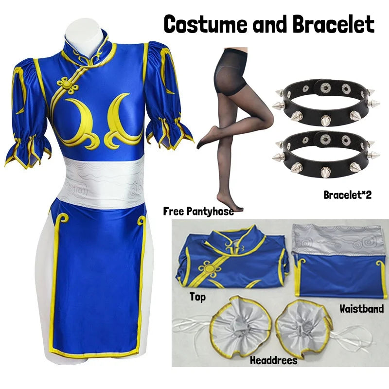 Street Fighter Chun Li Cosplay Costume