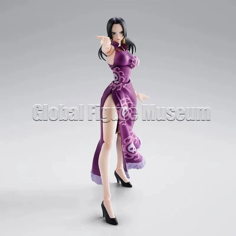 In Stock Bandai Original Set S.H.Figuarts One Piece BOA.HANCOCK MARINEFORD Action Figure Model Collection Gift
