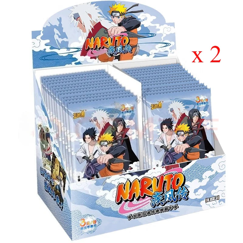 Genuine KAYOU Naruto Cards Box Anime Figure Card Booster Pack Sasuke Collection Flash Card Toy Birthday Christmas Surprise Gifts