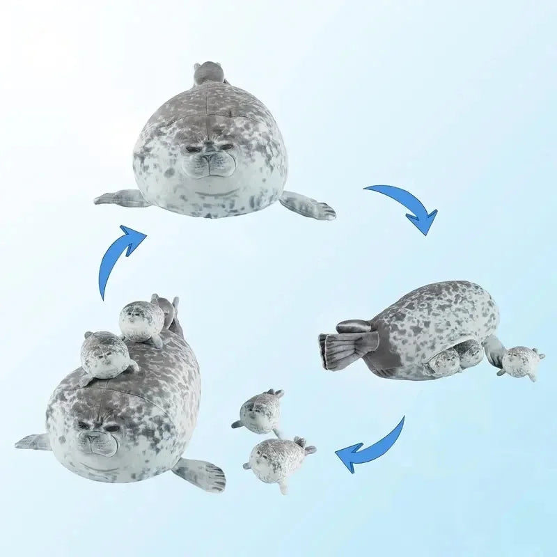 Seal Mother Son Plush