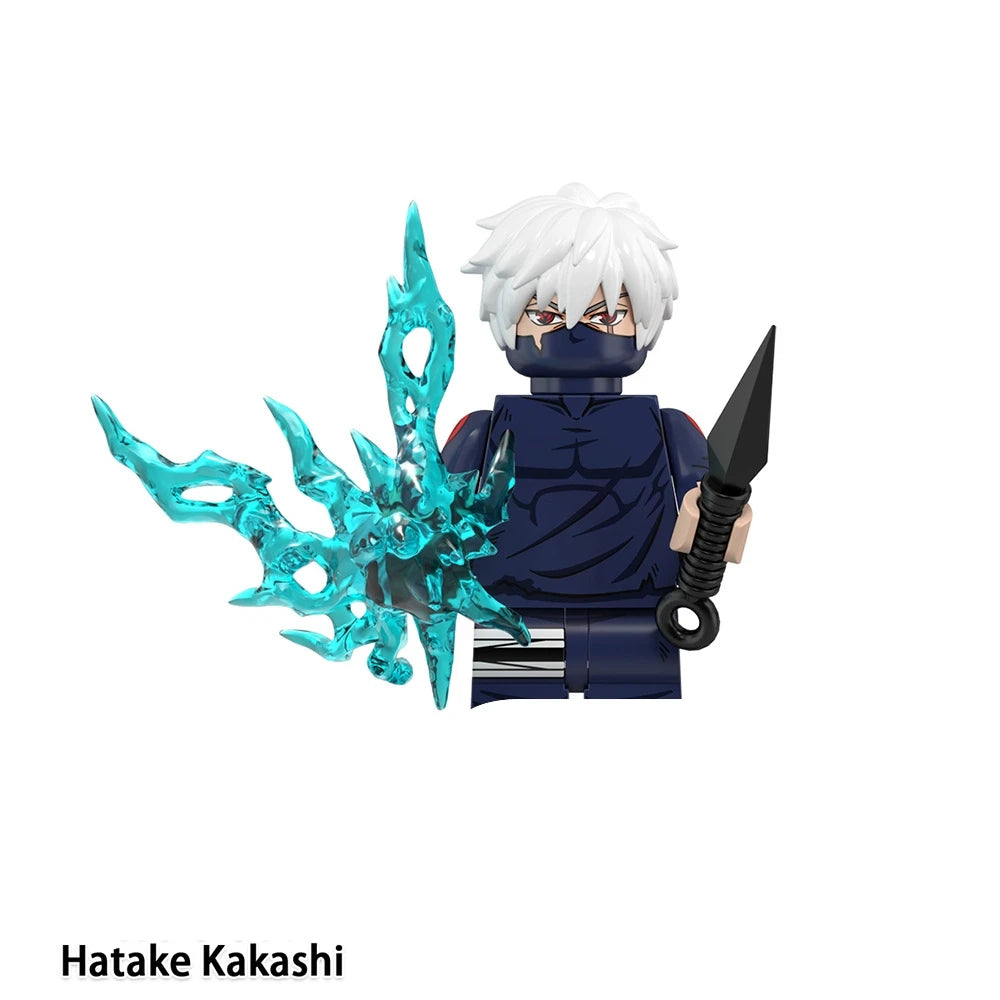 Naruto Sasuke Itachi Kakashi Jiraiya Tsunade Obito Indora Uchiha Anime Mini Man Blocks Figure WM6155 WM6154 WM6153 Collectible