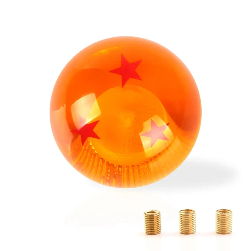 Dragon Ball Super Z Shift Lever Universal Auto Shift Knob Anime Cosplay Orange Ball 54mm Diameter Gear Shift Knob 1-7 Stars Ball