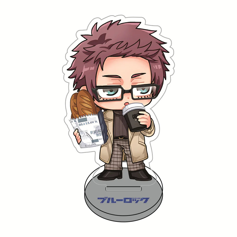 Blue Lock Casual Snack Version 10cm Acrylic Stand Figures Keychain