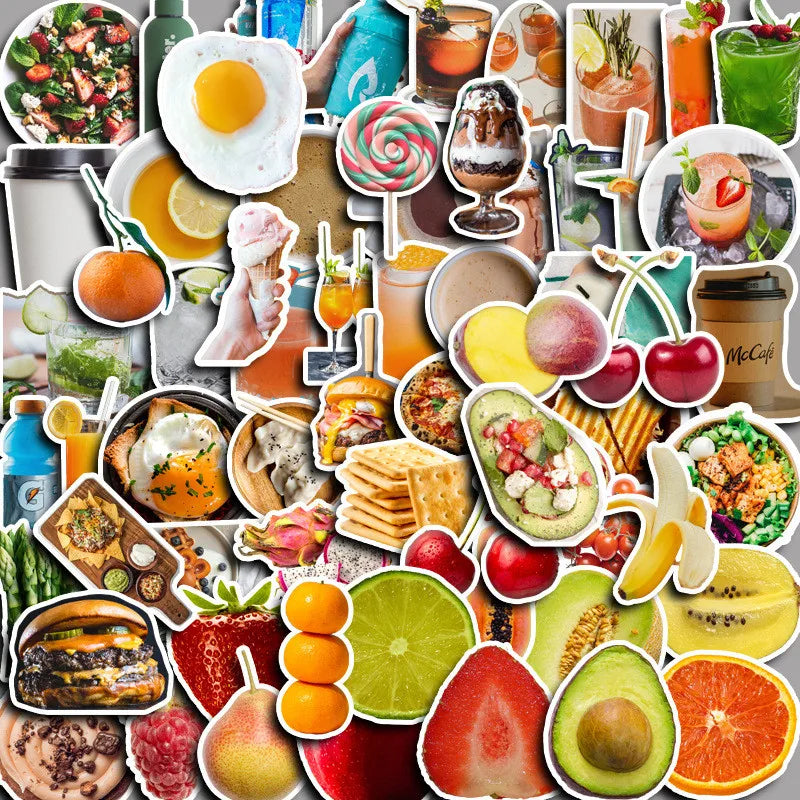 Anime World Snacks Stickers