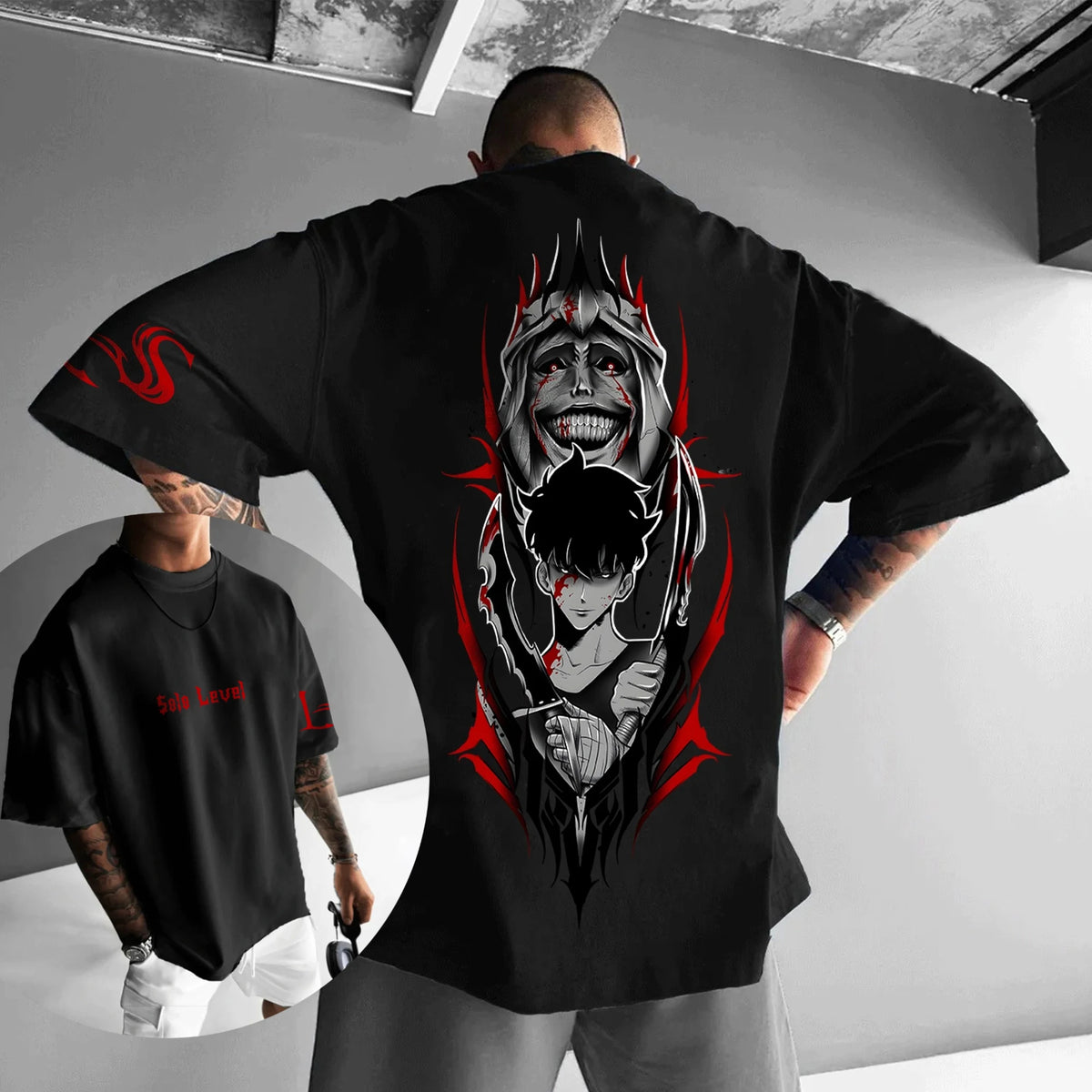 Solo Leveling Hot Blood Oversized Hoodie