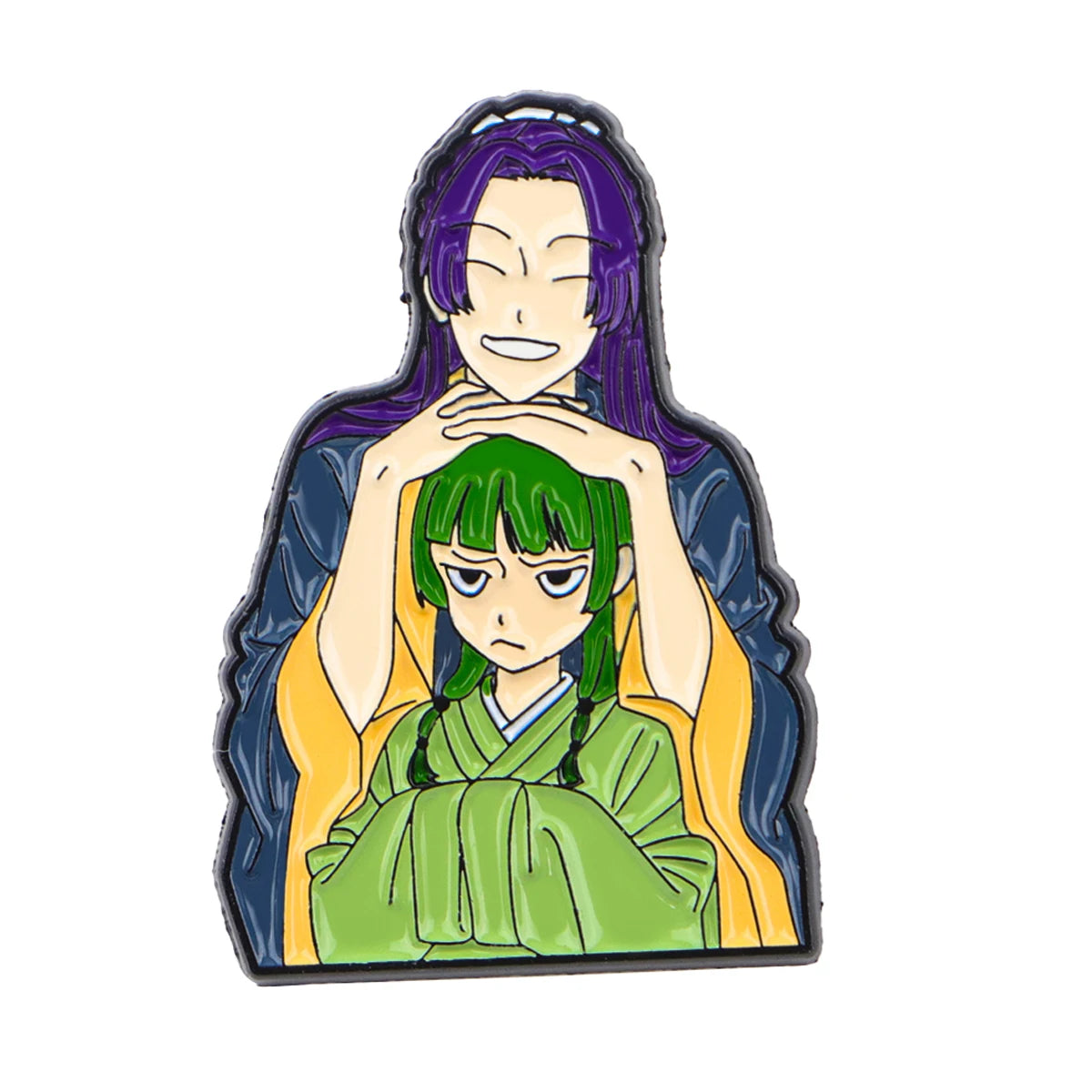 Cute Girl Enamel Pin Japanese Anime Badges on Backpack
