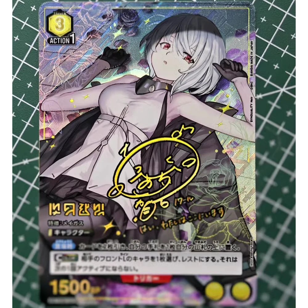 Anime Union Arena Collection Card Attack On Titan Mikasa Ackerman Armin Arlert SR Signed Card Refractive Flash Card Textured