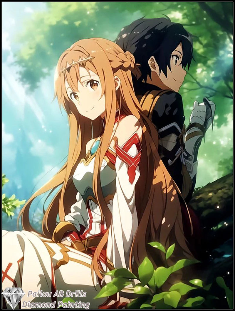 Sword Art Online Asuna Kirito Diamond Painting