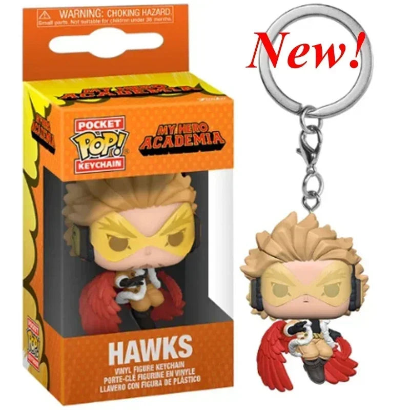 New Funko Pocket Keychain My Hero Academia Deku Bakugo Mirio Togata Dabi Izuku Midoriya Kyoka Jiro Model Toys Adult Kids Gift