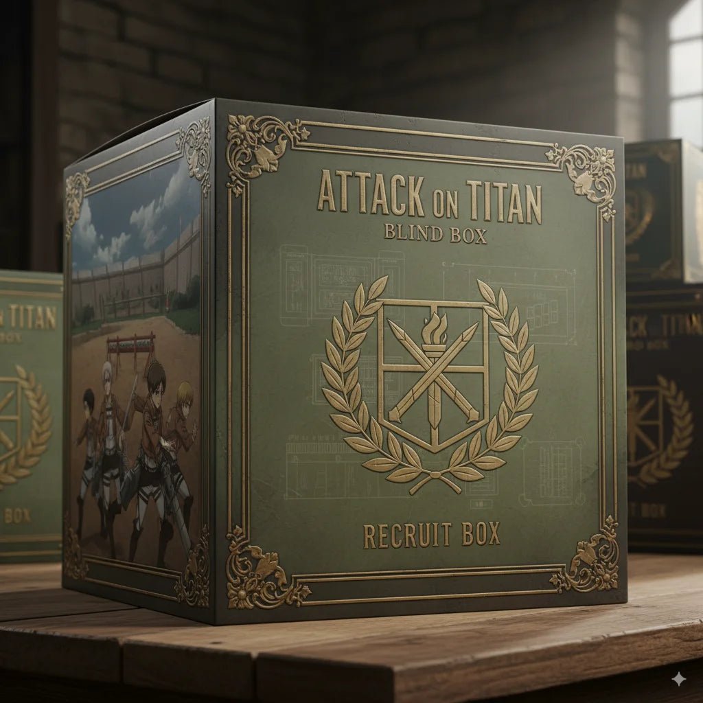Attack on Titan Mystery Box Shingeki no Kyojin Anime Figures Set Eren Mikasa Levi Action Figure Collectible Desktop Decor Gift